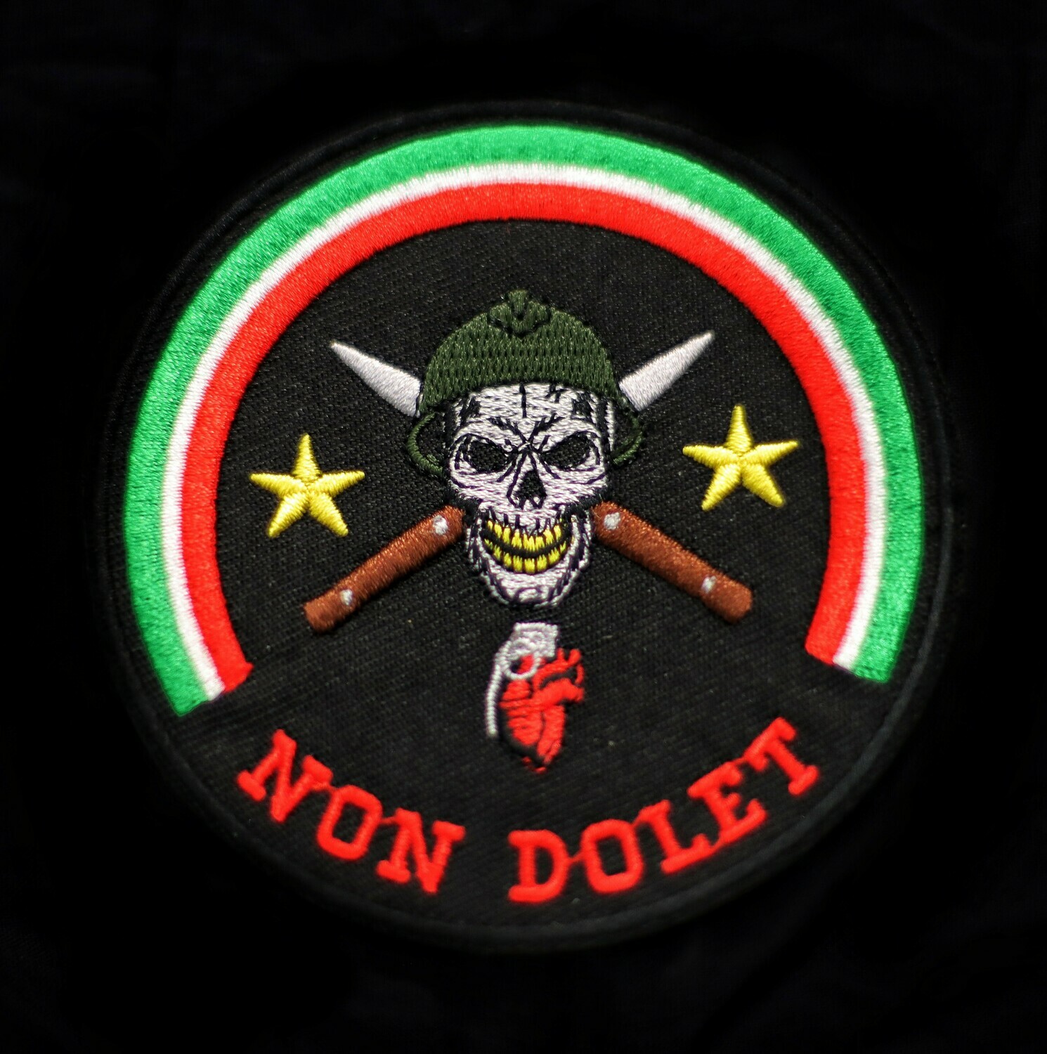 PATCH NON DOLET BLACK SEWED