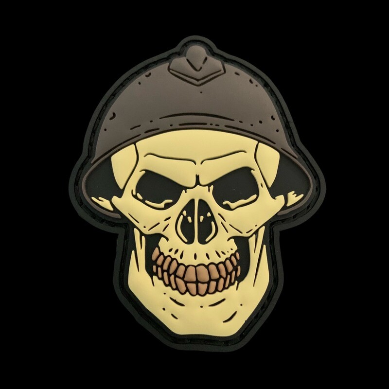 PATCH SKULL LOGO LOW VIS PVC
