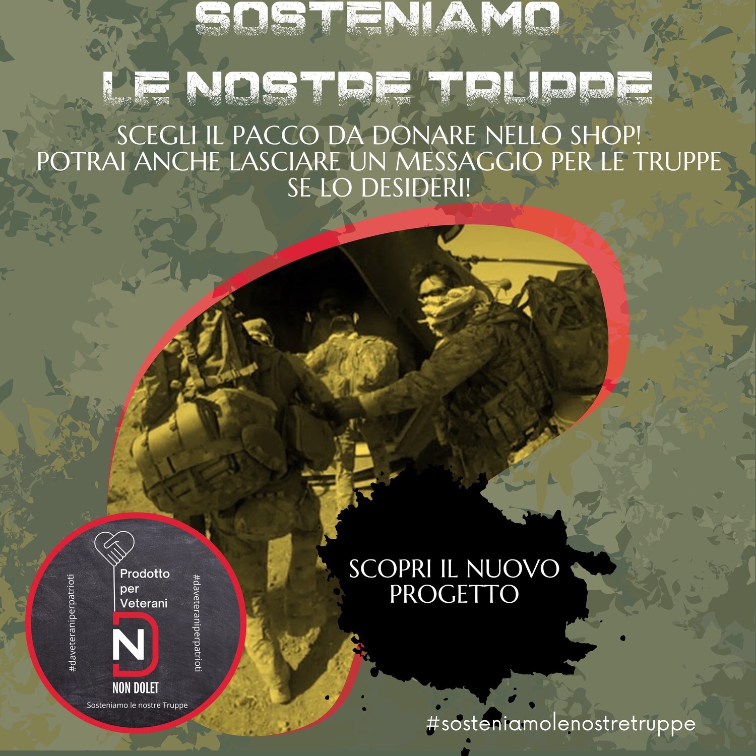 Supporta le Truppe - Military Care Pack, DONA UN MILITARY CARE PACK: SUPPORTA LE TRUPPE - DONA UN MILITARY CARE PACK SMALL
