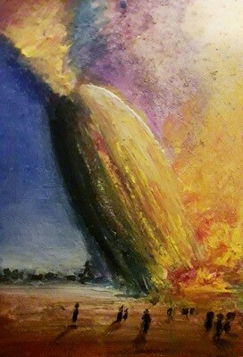VeteranArte - Dipinto "Il disastro dell'Hindenburg"