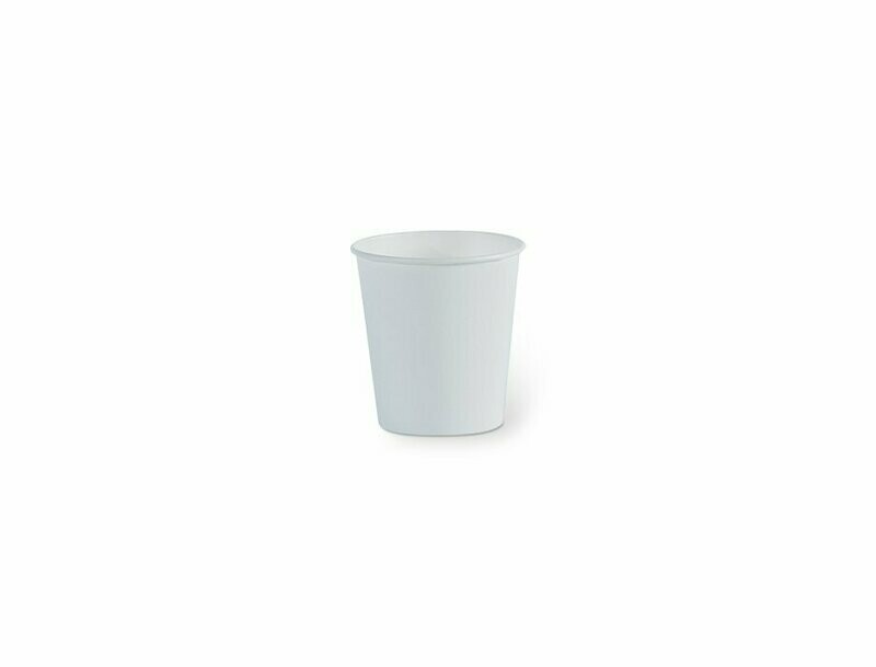 Bicchiere bianco 120 ml CARTA + PE