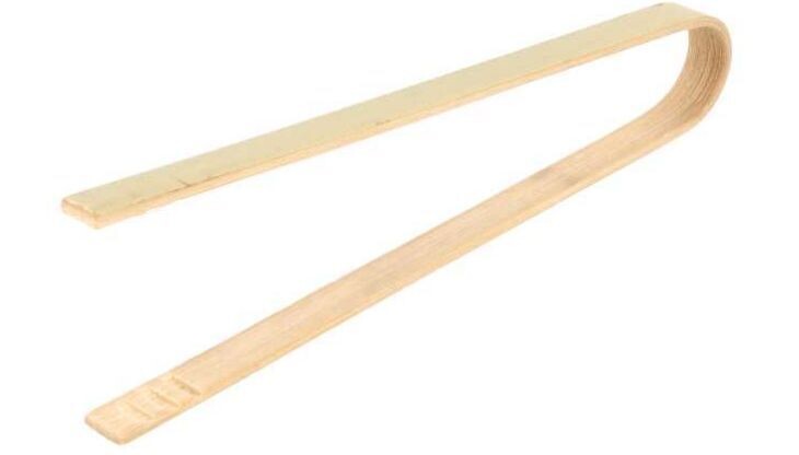 Pinza per finger food 16 cm in bambù