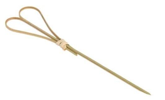 Spiedino a cuore 12 cm in bambù