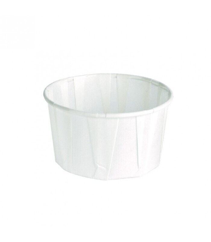 Pirottino porta salse 30 ml carta bianca