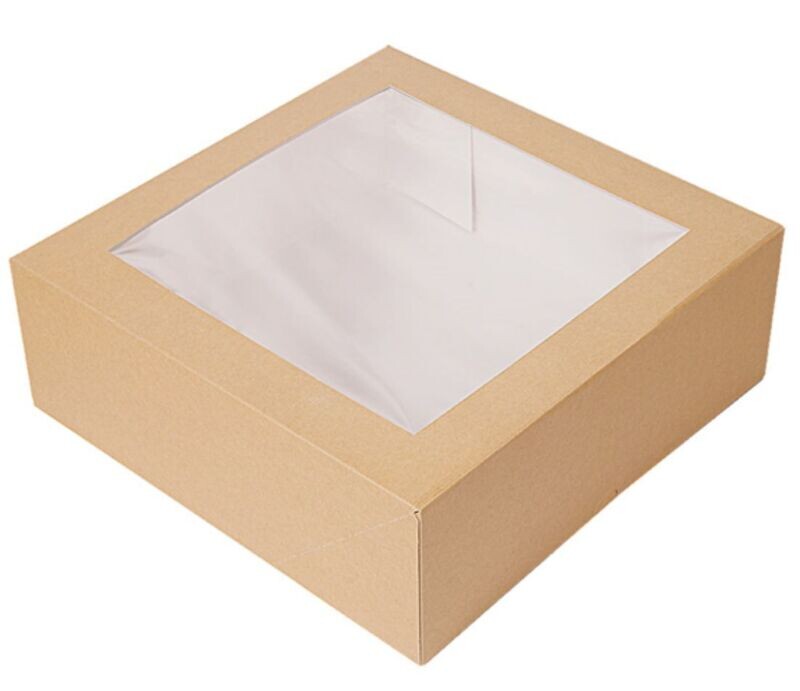 Biobox finestrato per torta KRAFT