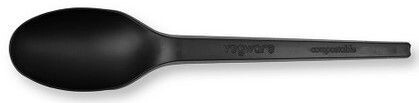 Cucchiaio 16,5 cm in  CPLA nero