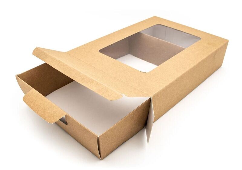 Catering box kraft 46,7x32,8 H 7,8 cm