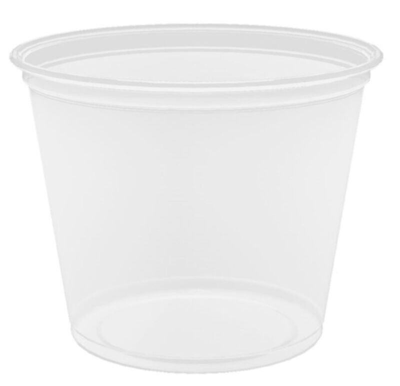 Coppetta porta salse 165 ml PP trasparente
