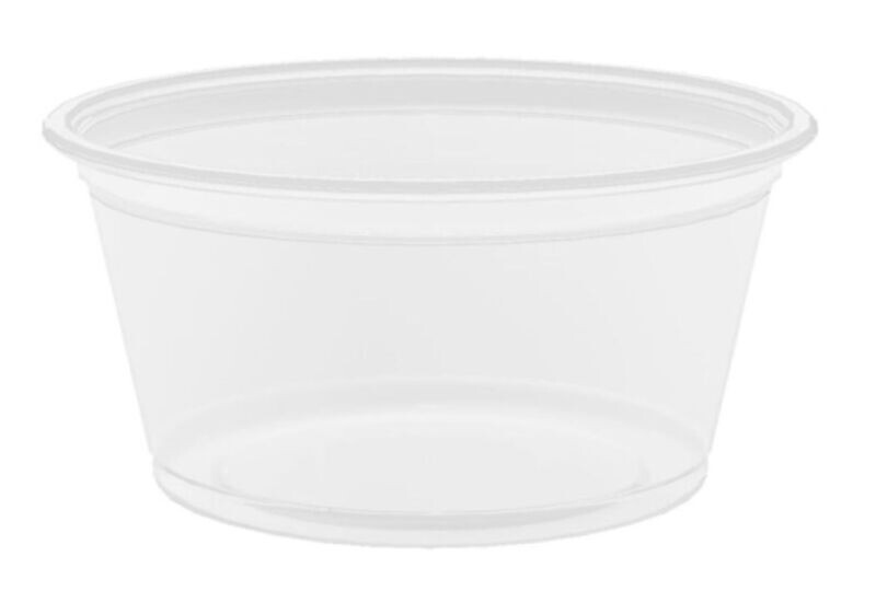 Coppetta porta salse 60 ml PP trasparente