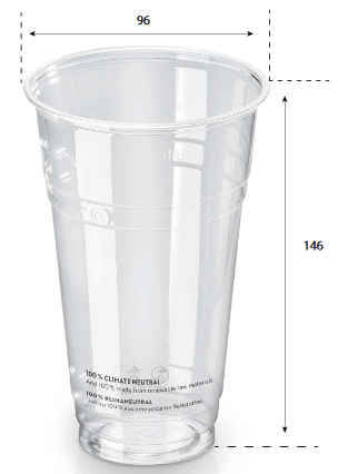 Bicchiere 600 ml PLA
