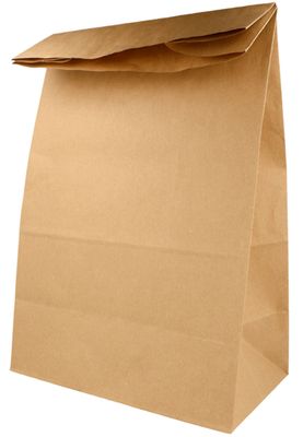 Sacchetto avana senza manici 25+15x43,5 cm