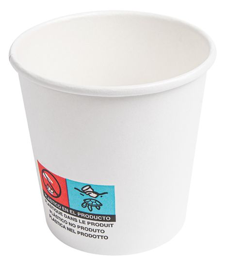 Bicchiere bianco 120 ml CARTA + PE