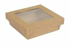 Biobox AVANA con coperchio finestrato 12x12x5 cm (25 pz)