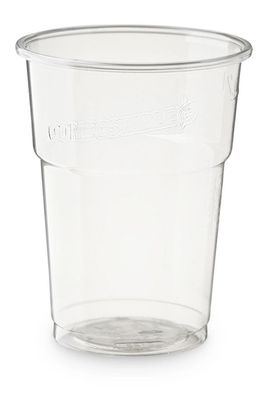 Bicchiere in PLA 350 ml - tacca 300/250 ml (50 pz) - coperchio abbinabile IS292005 - IS290134