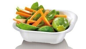 Vaschetta quadrata in POLPA BIANCA 230 ml (125 pz)