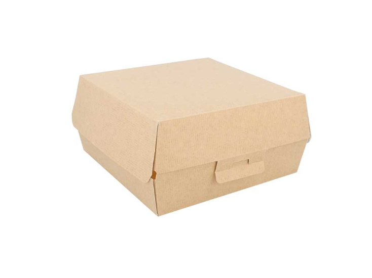 Conchiglia porta burger in CARTONCINO KRAFT 17,6x16,8 H 7,8 cm (50 pz)