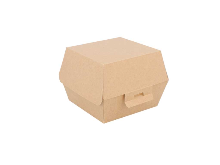 Conchiglia porta burger in CARTONCINO KRAFT 13x12,5 H 9 cm (50 pz)