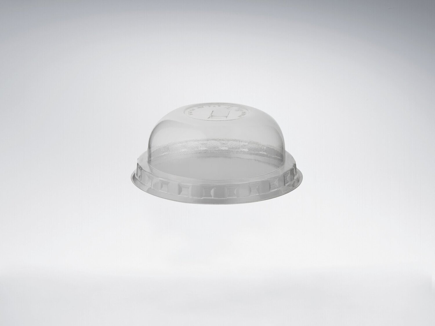 Coperchio a cupola con pretaglio cannuccia in PLA per IS052040 - IS052041 - IS052042 (50 pz)