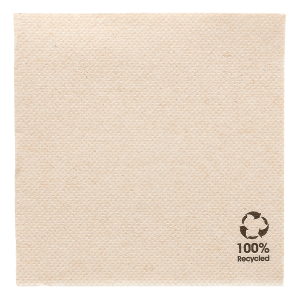 Tovagliolo CREMA 20x20 in carta DOUBLE POINT (100 pz)