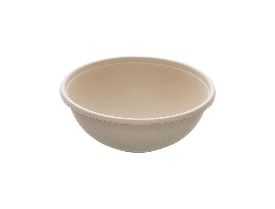 Ciotola in POLPA AVANA 600 ml (75 pz) - coperchio abbinabile DARG1040