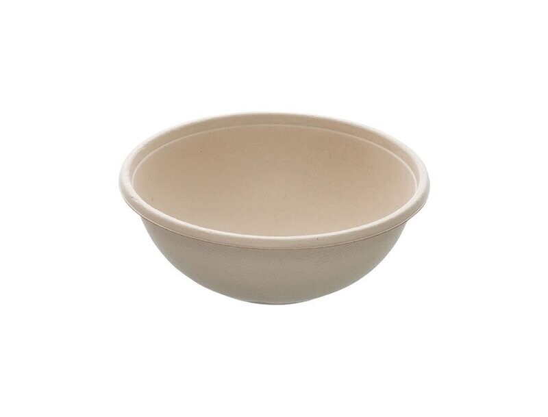 Ciotola in POLPA AVANA 600 ml (75 pz) - coperchio abbinabile DARG1040