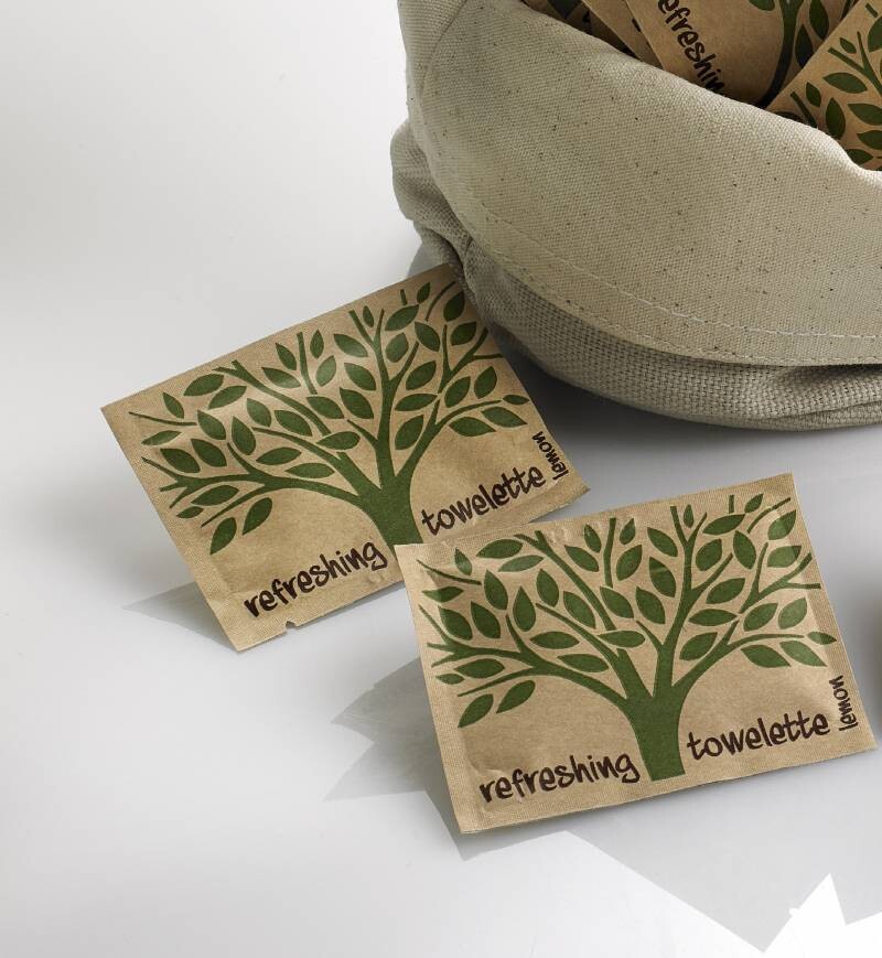 Salvietta BIO umida per mani al LIMONE (500 pz)