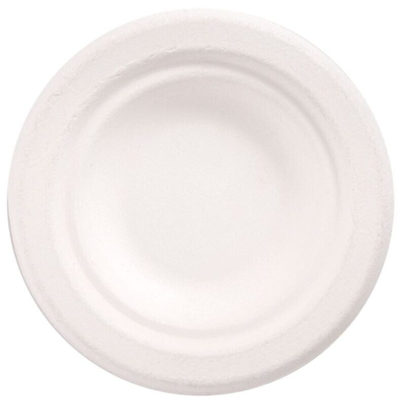 Mini piatto in POLPA BIANCA Ø 9,5 cm (50 pz) - LINEA FINGERFOOD