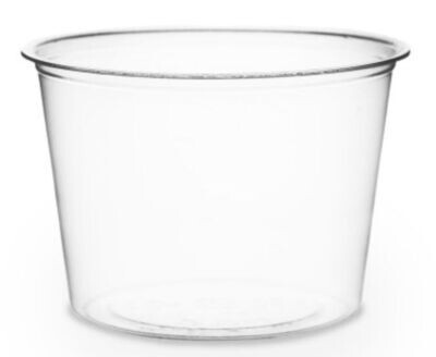 Coppetta porta salse in PLA 120 ml (100 pz) - coperchio abbinabile VECF736