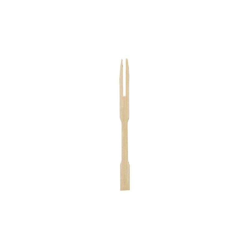 Forchettina a 2 punte in LEGNO L 9 cm (200 pz) - LINEA FINGERFOOD