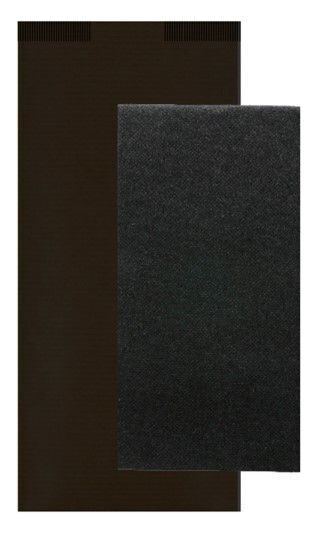 Busta porta posate in CARTA NERA comprensiva di tovagliolo nero (150 pz)