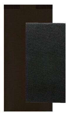 Busta porta posate in CARTA NERA comprensiva di tovagliolo nero (150 pz)