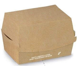 Porta burger in CARTA AVANA 12x12 H 11 cm (50 pz)