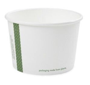 Zuppiera in CARTONCINO/PLA BIANCO 470 ml (25 pz) - coperchio abbinabile VEV115F - VEVLID115S - VEVLID115P