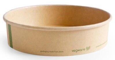 Poke in CARTONCINO/PLA KRAFT 800 ml (50 pz) - coperchio abbinabile VEVL185F