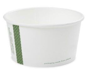 Zuppiera in CARTONCINO/PLA BIANCO 350 ml (25 pz) - coperchio abbinabile VEV115F - VEVLID115S - VEVLID115P