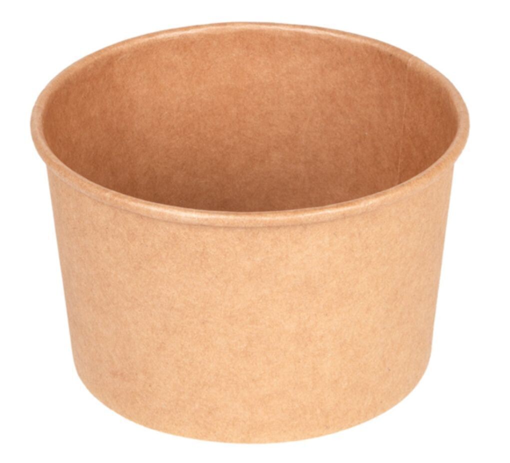 Poke in CARTA KRAFT 480 ml (50 pz) - coperchio abbinabile GP24006