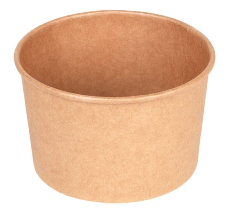 Poke in CARTA KRAFT 480 ml (50 pz) - coperchio abbinabile GP24006