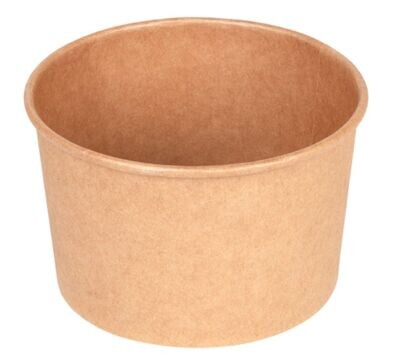 Poke in CARTA KRAFT 480 ml (50 pz) - coperchio abbinabile GP24006