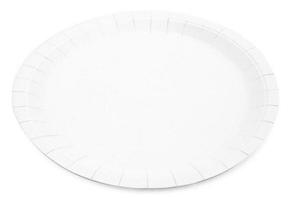 Piatto tondo in CARTONCINO BIANCO Ø 22,5 cm (50 pz) Piatto tondo in CARTONCINO BIANCO Ø 22,5 cm (50 pz)