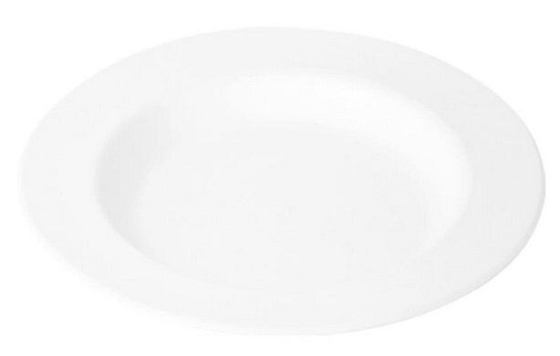 Piatto tondo in POLPA BIANCA Ø 21 cm - LINEA ELEGANCE (50 pz)