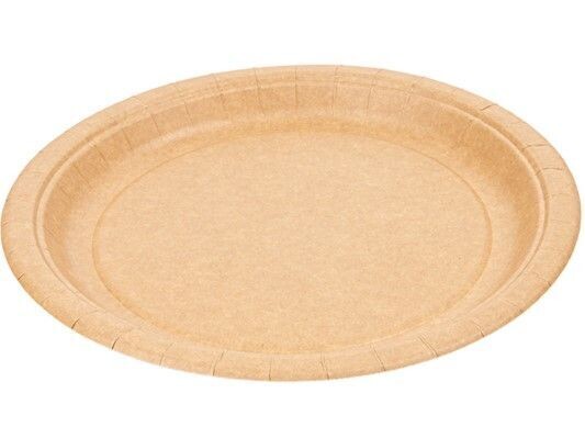 Piatto tondo in CARTONCINO KRAFT Ø 18 cm (50 pz)