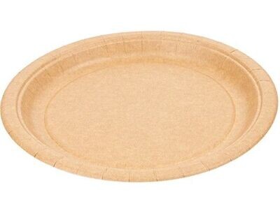 Piatto tondo in CARTONCINO KRAFT Ø 18 cm (50 pz)