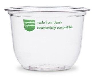 Coppetta in PLA 300 ml (50 pz) - coperchio abbinabile VEC96DNH - VEC96FNH - VEC96FCH1K