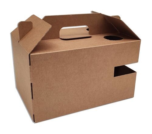 Valigetta con inserto bottiglia 30x20 H 17 cm (50 pz)