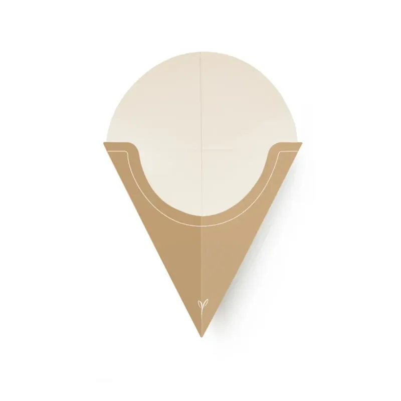 Cono crêpes in CARTONCINO/PE AVANA (50 pz) Cono crêpes in CARTONCINO/PE AVANA (50 pz)