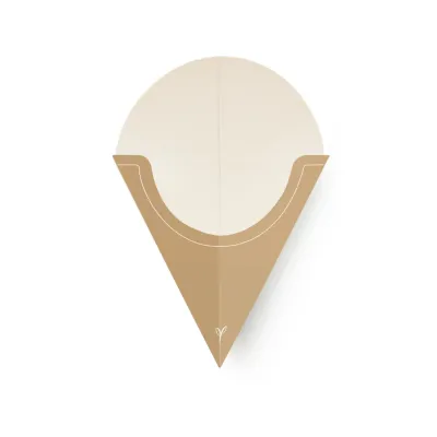 Cono crêpes in CARTONCINO/PE AVANA (50 pz) Cono crêpes in CARTONCINO/PE AVANA (50 pz)