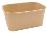 Vaschetta rettangolare in CARTONCINO KRAFT 1000 ml (50 pz) - coperchio abbinabile SAPAP57032PP