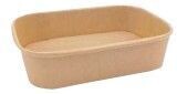 Vaschetta rettangolare in CARTONCINO KRAFT 500 ml (50 pz) - coperchio abbinabile SAPAP57032PP