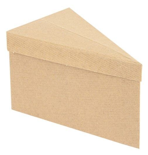 Biobox per singola fetta di torta in CARTONCINO KRAFT (100 pz)