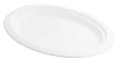 Piatto ovale in POLPA BIANCA 26x20 cm (50 pz) Piatto ovale in POLPA BIANCA 26x20 cm (50 pz)